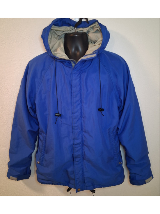 Petanne Other - Vintage 80s 90s Petanne GORE-TEX Mens Medium Rain Jacket Hooded Coat Blue Canada